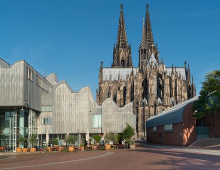Cathedral of Cologne in early morning light, Germany, Europe