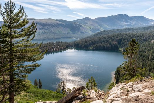 Overlooking Laky Mary and Lake George in Mammoth Lakes, California