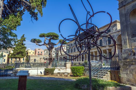 Corfu, Greece - August 25, 2018. View of Museum of Asian art Corfu Greece.