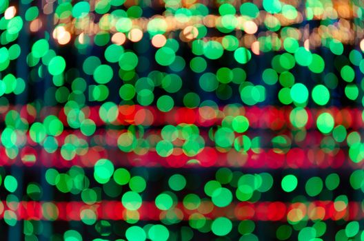 Abstract & Festive background with bokeh defocused lights