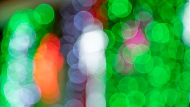 Abstract & Festive background with bokeh defocused lights