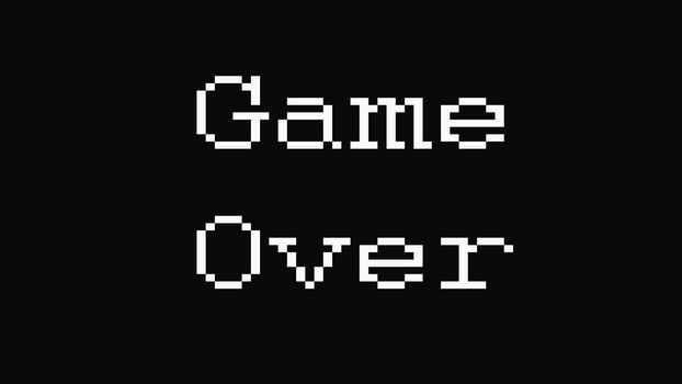 Game Over Classic Arcade. Game Over in text titles.