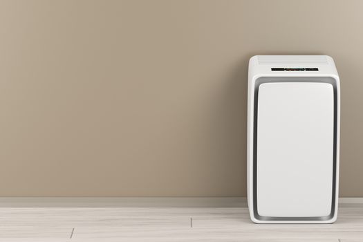 Air purifier in the living room, front view