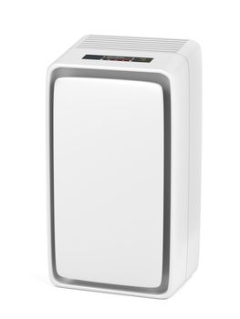 Air purifier on white background