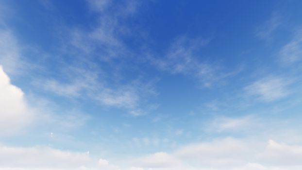 Cloudy blue sky abstract background, blue sky background with tiny clouds, 3d rendering

