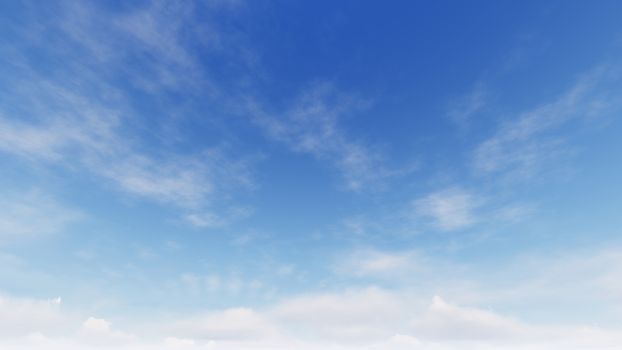 Cloudy blue sky abstract background, blue sky background with tiny clouds, 3d rendering

