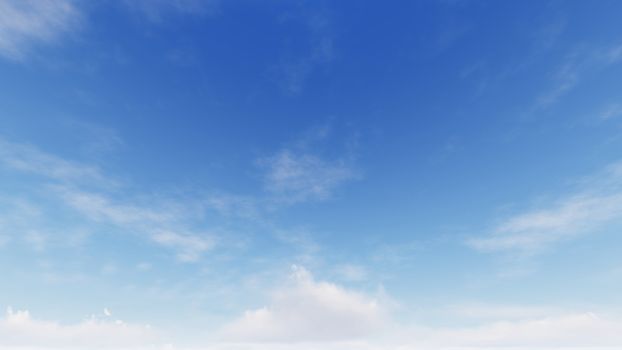 Cloudy blue sky abstract background, blue sky background with tiny clouds, 3d rendering

