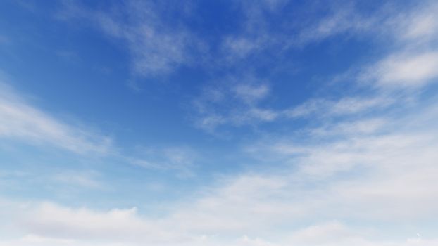 Cloudy blue sky abstract background, blue sky background with tiny clouds, 3d rendering

