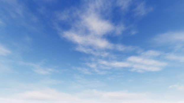 Cloudy blue sky abstract background, blue sky background with tiny clouds, 3d rendering

