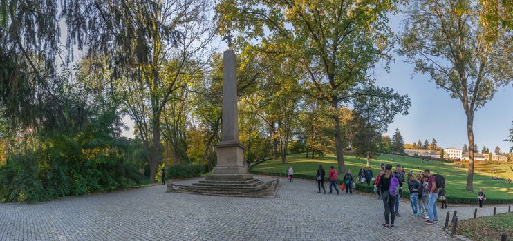 Uman, Ukraine - 10.13.2018. Beautiful autumn in Sofiyivka park in the city of Uman, Ukraine