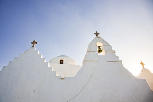 minimalist greek church detail