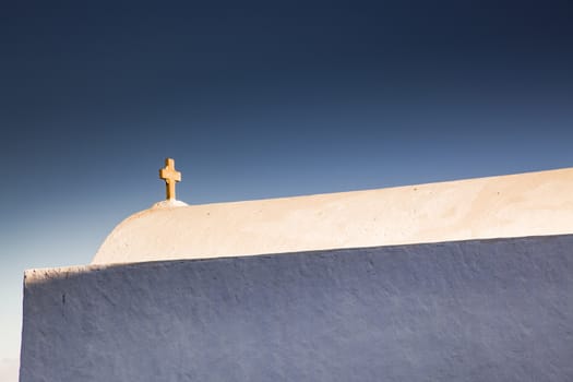minimalist greek church detail