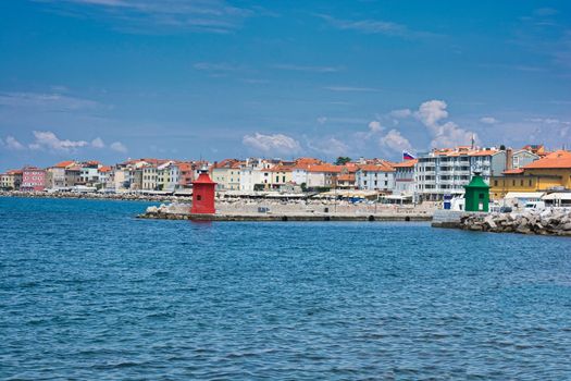 Piran, Slovenia. Image of the Port of Old Slovenian town Piran. Port of Piran in Slovenia - Image