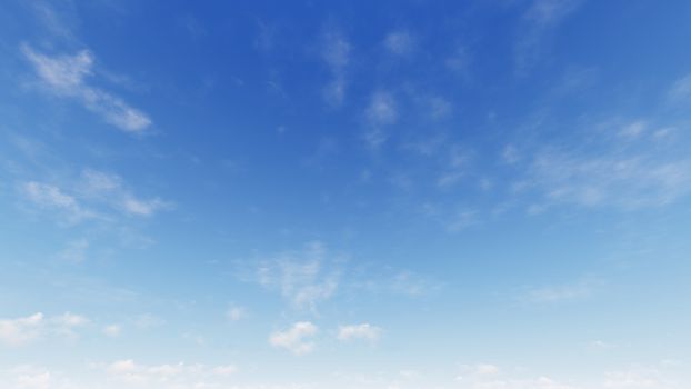 Cloudy blue sky abstract background, blue sky background with tiny clouds, 3d rendering

