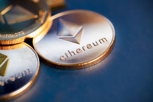 ethereum cryptocurrency golden coin