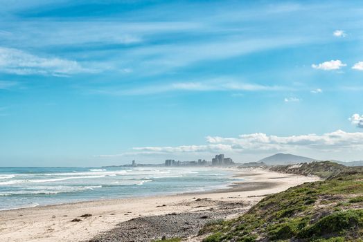 Bloubergstrand as seen from Dolphin Beach in Cape Town in South Africa