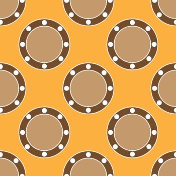 Seamless abstract pattern on the yellow background