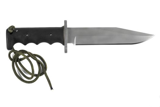 Isreli special forces combat knife isolated on white background