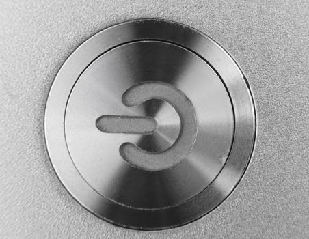 silver color computer power button