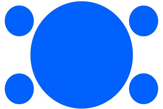 Circular Colored Banners - Blue Circles. Can be used for Illustration purpose, background, website, businesses, presentations, Product Promotions etc. Empty Circles for Text, Data Placement.
