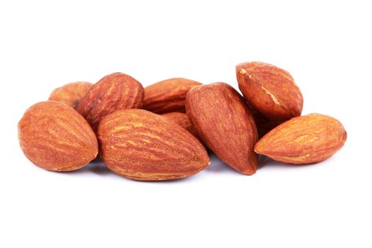 almond nut isolated on white background 