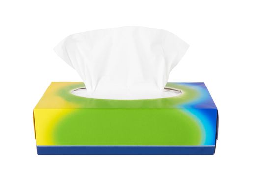 Tissue box isolated on a white background 