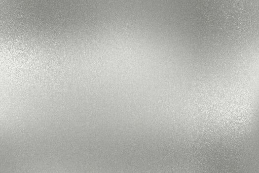 Texture of rough silver metallic plate, abstract background