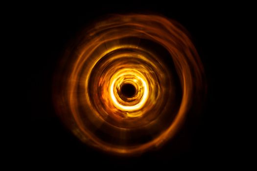 Sound waves in the visible full color in the dark