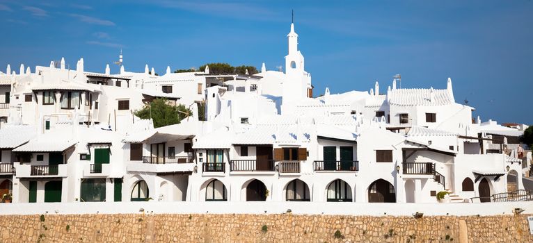 Binibequer Vell (Binibequer village) in Menorca, Spain. Amazing travel destination for prestige tourism.