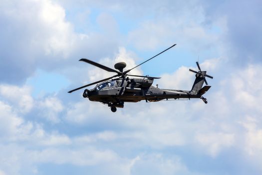 UH-60 Blackhawk and Apache. International Military Training "Saber Strike 2017", Adazi, Latvia, from 3 to 15 June 2017. US Army Europe-led annual International military exercise Saber Strike Field Training Exercise in Latvia.