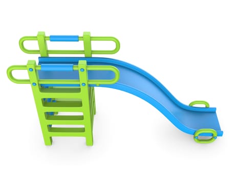 Children slide 3D render illustration isolated on white background