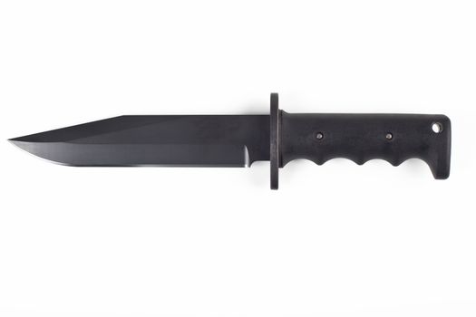 black commandos knife isolated on white