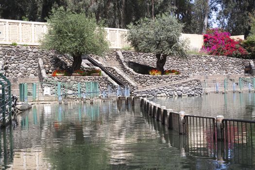 baptising place on the jordan river in israel