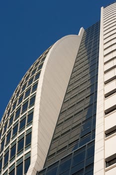 new office buildings  made of steel and glass