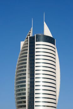 new office buildings  made of steel and glass