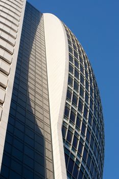 new office buildings  made of steel and glass