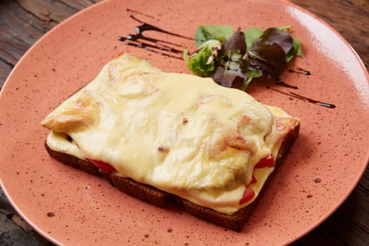 The croque monsieur. The ham and cheese sandwich.
