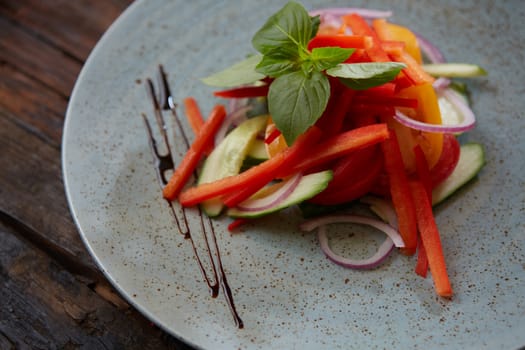 Vegetable Salad. Concept for a tasty and healthy meal