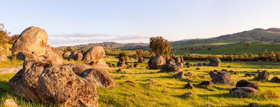 Wyangala rural landscape scenic panorama in Central West of NSW