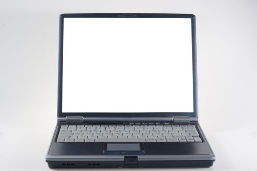 laptop white screen white background