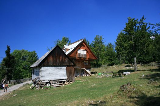 old cabin and new cabin