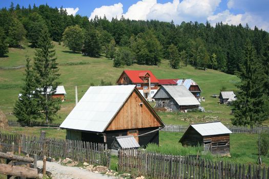 small village in the mountains