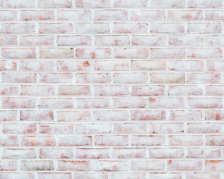 Rustic whitewashed brick wall texture