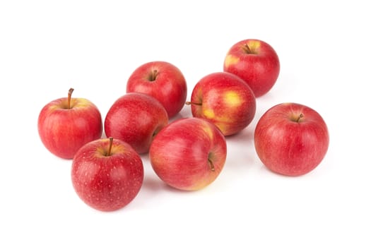 Red apples isolated on a white background