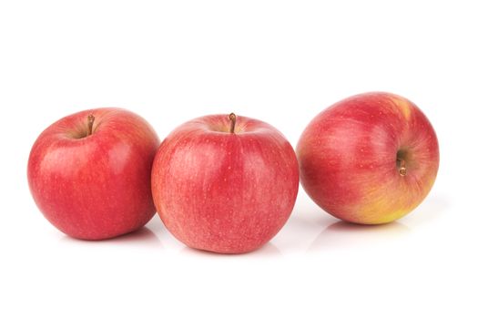 Red apples isolated on a white background