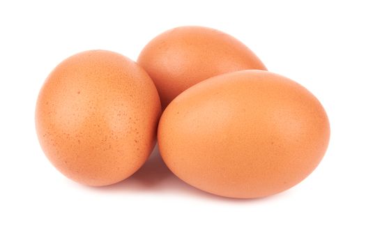 eggs stack isolated on a white background