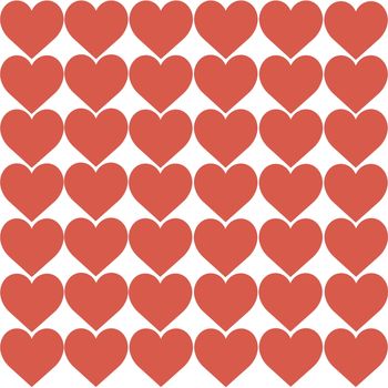 Red Hearts Design on White Background. Love, Heart, Valentine's Day. Can be used for Articles, Printing, Illustration purpose, background, website, businesses, presentations, Product Promotions etc.