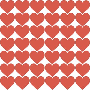 Red Hearts Design on White Background. Love, Heart, Valentine's Day. Can be used for Articles, Printing, Illustration purpose, background, website, businesses, presentations, Product Promotions etc.