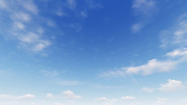 Cloudy blue sky abstract background, blue sky background with tiny clouds, 3d rendering

