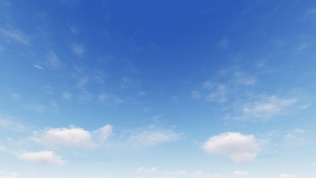 Cloudy blue sky abstract background, blue sky background with tiny clouds, 3d rendering

